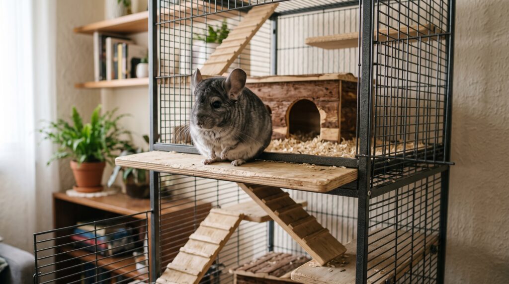Gaiola Ideal para Chinchila: Tamanho e Posicionamento
